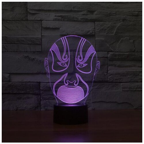 Facebook 3D Night Light Stereo led Vision Lamp 7 Colors Changing USB Bedroom Bedside Night light Baby Creative 3DTable Lamp