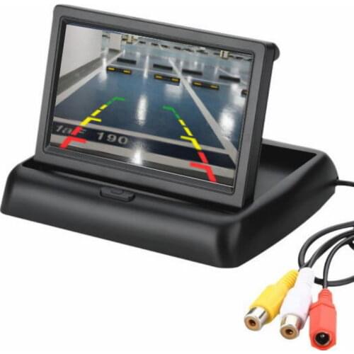 4.3 inch Foldable Car Monitor TFT LCD Display Back up Reverse Parking System for Car Rearview Camera Monitors Color LCD Screen