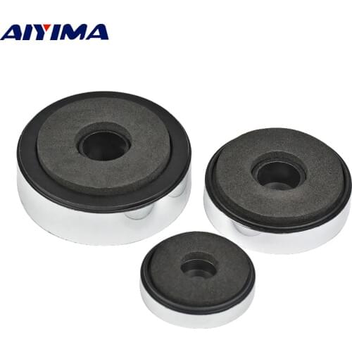 AIYIMA 12Pcs Silver Amplifier Pad Foot Shock Absorption Damping Shackles For Audio Speakers Amplifier Machine Feet Chassis Shock