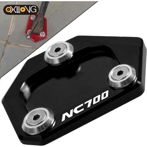 For Honda NC700 NC700X NC700S NC700D Integra CNC Aluminum Kickstand Foot Plate Side Stand Extension Pad Enlarge Extension