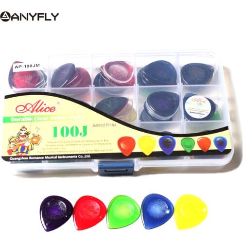 Free Shipping Professional Alice AP-100JM Durable Clear Guitar Picks for Acoustic Electric Guitar Wholesales