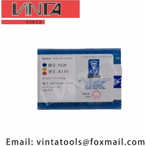 Free shipping high quality 40pcs/lots A110 YG6 /YG8 /YW1 /YW2 /YT5 /YT14 /YT15 cnc carbide welding inserts