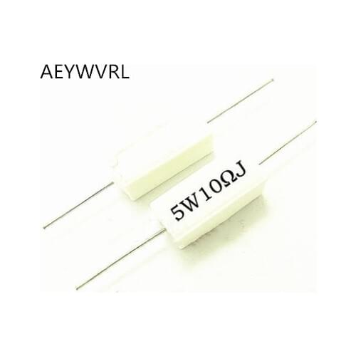 5W Cement resistance resistor 0.1 ~ 10k ohm 0.22 0.33 0.5 1 10 100 1K 10K ohm 5W 0.1R 0.22R 0.33R 0.5R 1R 6.8R 10R 20R 100R 1K