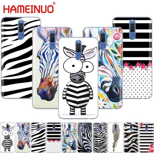 HAMEINUO Zebra black and white stripes phone Case for Huawei NOVA 2 2S 3e PLUS LITE p smart 2018 enjoy 7s mate 7 8 9 10 pro