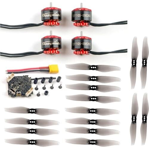 EX1105 3-4S 5200KV Motor with Crazybee F4 PRO V3.0 Flight Control Blheli_S 10A ESC Flysky/Frsky RX 3018 3 Inch Propeller