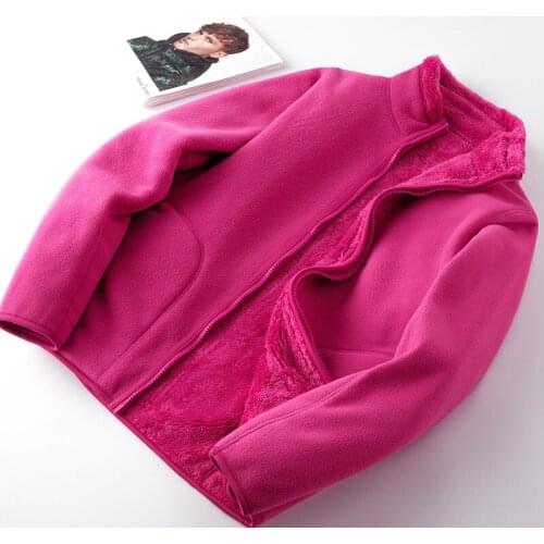 Coral Fleece Coats Women Stand Collar Full Sleeve Fleece Jackets 21 Autumn Double-sided Windproof Warm Outdoor Fleece Top LD2371