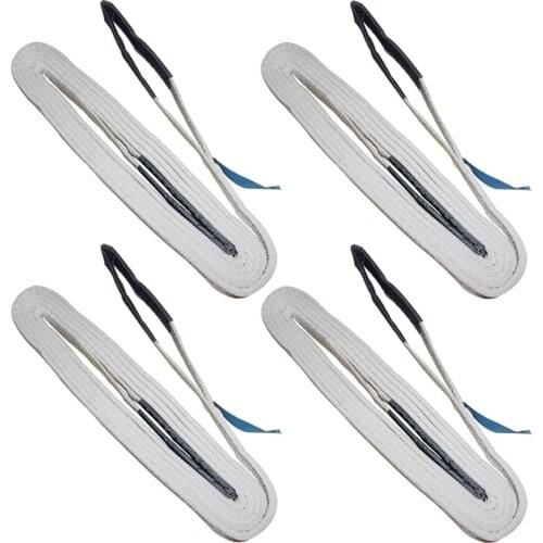 MroMax Hot Polyester Flat Sling Polyester Load Bearing 2/3t Width 50/75mm Total Length 1/2/6/8m 2T*6M/2T*8M/3T*1M/3T*2M 1/2/4pcs