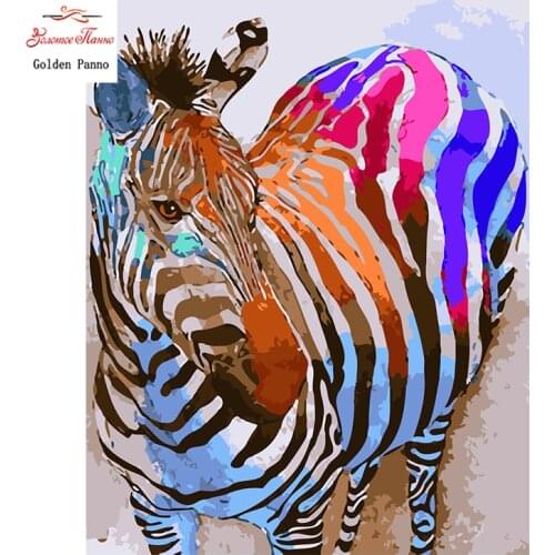 Golden Panno,Needlework,DIY DMC 14CT Cross stitch Kit, Pattern Embroidery Cross-stitch Painting,Christmas,colorful horse 1009