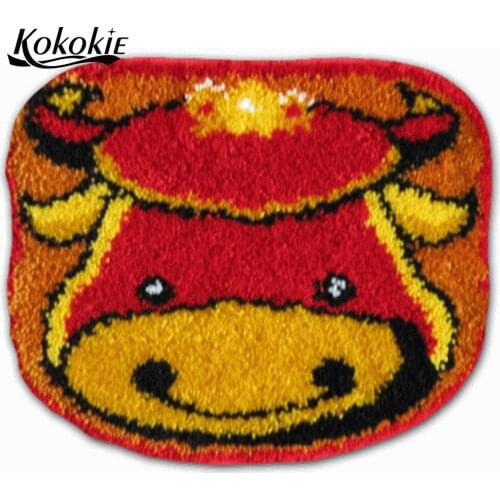 DIY knitting needle kits for carpet embroidery yarn crochet latch hook kussen latch hook rug diy tapijt handwerken knooppakket