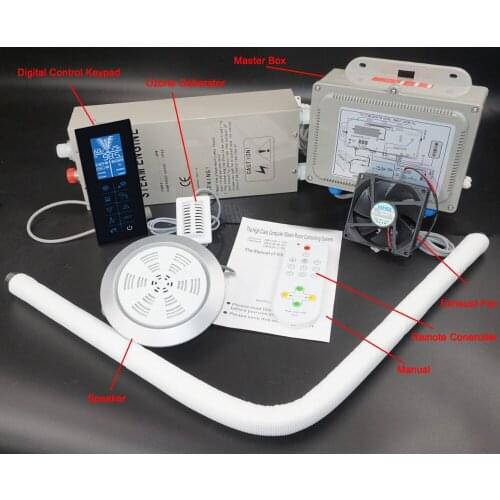 Wall/floor mounted style 3KW and 5KW shower steam Sauna room control system GD-7006B