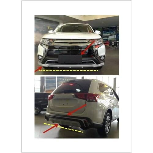 ABS Engineering Plastics Front and rear bumpers anti-scratch protection car accessories For Mitsubishi Outlander 2016-2019