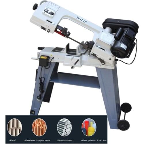 Metal Sawing Machine Multifunctional Woodworking Electric Desktop Horizontal Vertical Band Sawing Machine BS115