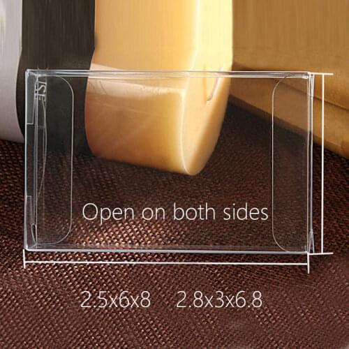 50pcs 2.5xWxH Plastic Box Storage PVC Box Clear Transparent Boxes For Gift Boxes Wedding/Tool/Food/Jewelry Packaging Display DIY