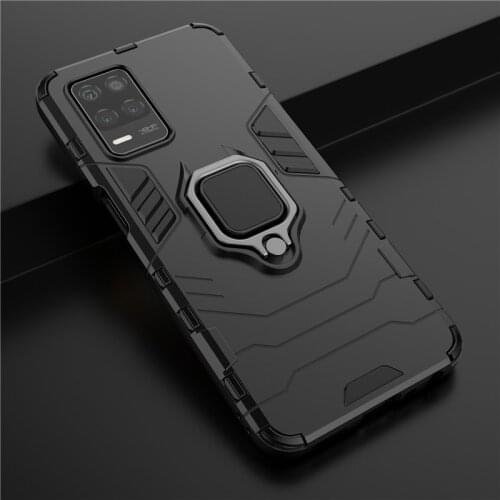 Shockproof Kickstand Case For OPPO Realme V13 5G Magnetic Ring Armor Silicone Bumper Phone Case For OPPO RealmeV13 Back Cover
