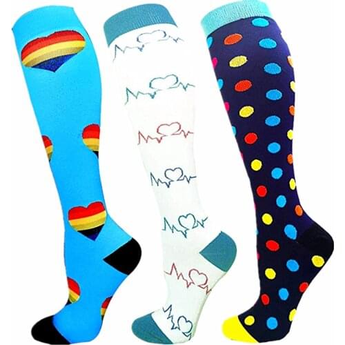 Sport Socks Compression Socks 20-30 Mmhg Women Men Stockings Best Medical Nursing Hiking Travel Flight Socks Running Socks