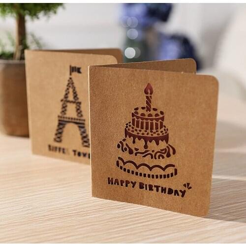 1 Pcs Sample Retro Laser Cut Marriage Wedding Mini Invitations Cards Greeting Card Postcard with Ribbon Event Party Supplies