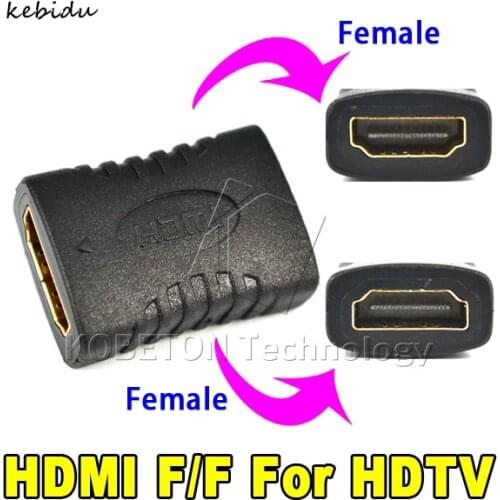 Kebidu High Quality Mini HDMI-compatible Cable Extender Female to Female Coupler Adapter Connector Converter for HDTV HD 1080P