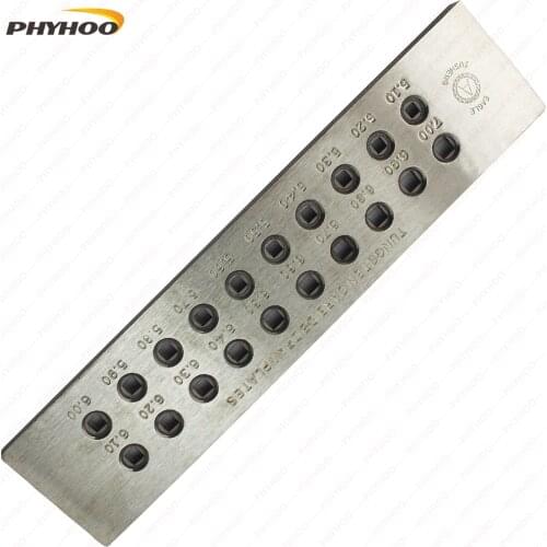 Square Shape Tungsten Carbide Wire Drawplate,Various models,3.10-5.00mm,5.10-7.00mm,hole number 20/30 Jewelry Making Equipment