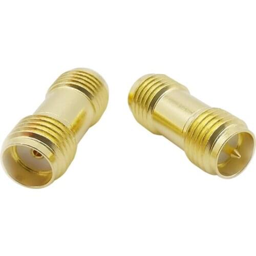 10pcs RP SMA Female to SMA Female RF Coaxial Switch Adapter Jack Plug Coax Cable Coupler Straight Connector