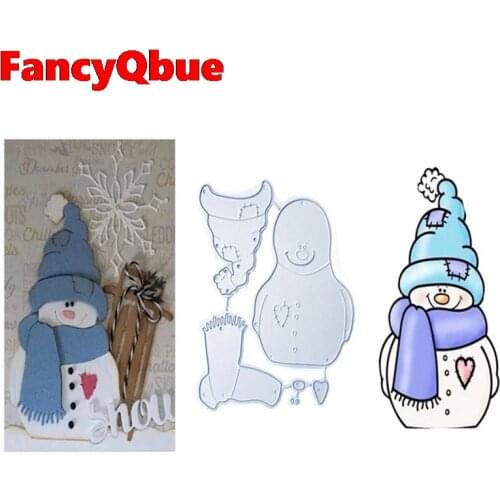 2021 NEW Christmas Snowman Metal Cutting Dies Embossing Stencil Album Decor DIY Handcraft Cutter Mold