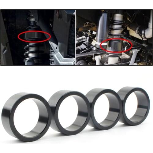 4 × 2.5 in Rise Aluminium Lift Spacers Perfect Fit for CAN AM Bombardier Outlander 650 800 ATV Motorcycles Black