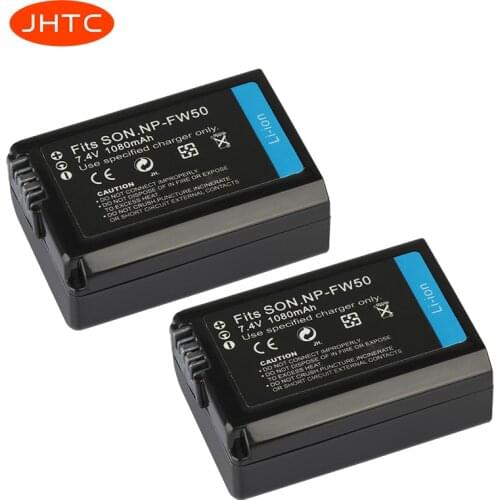 NP-FW50 Batteries Rechargeable Battery For Sony Alpha a6500 a6300 a6000 a5000 a3000 NEX-3 a7R Battery 1080mAh NP FW50