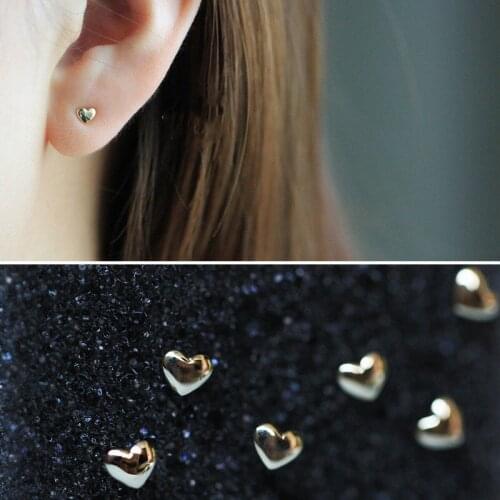 Liemjee Wholesale Sterling Silver Simple Love Earrings Fashion Party Jewelry For Women Feature Namour Charm Gift All Seasons