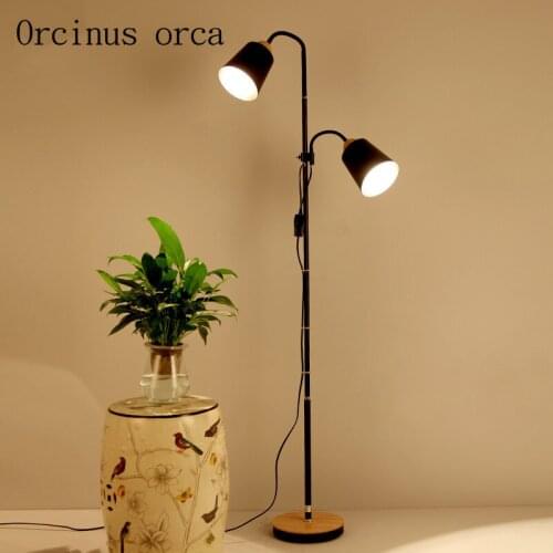 Living room floor lamp American modern simple creative fishing lamp bedroom study vertical desk lamp Postage free