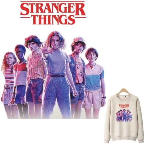 Stranger Things Patches For Clothes DIY Washable T-Shirts Heat Transfer Thermal Stickers Beautiful American TV Iron On Appliqued