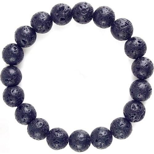 Charm Natural Stone Lava Chakra Bracelet For Women Fashion Adjustable armband Tiger Eye Beads Bracelet Men Jewelry DropShipping