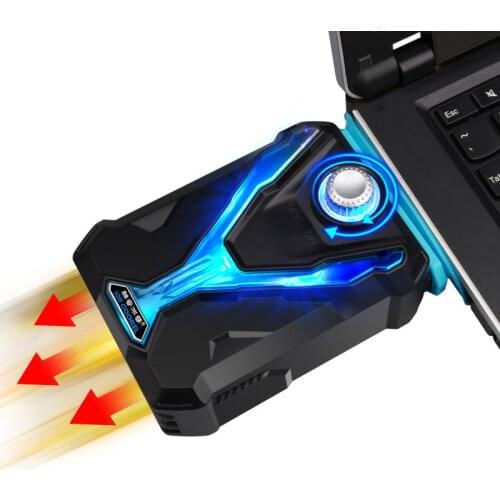 New Laptop Cooler Fast Dropdown CPU Temperature Smart Laptop Cooling Pad Powerful Ventilation Fan For 12-17 inch Notebook