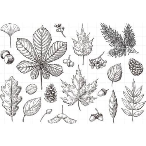 Leaf Clear Stamp Or stamp for DIY Scrapbooking/Card Making/Kids Fun Decoration Supplies A078