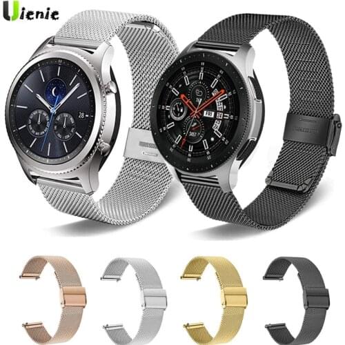 For Samsung Galaxy Watch 46mm 42mm Gear S3 Frontier Classic Strap Milanese Bracelet Stainless Steel band Galaxy Watch Active 2