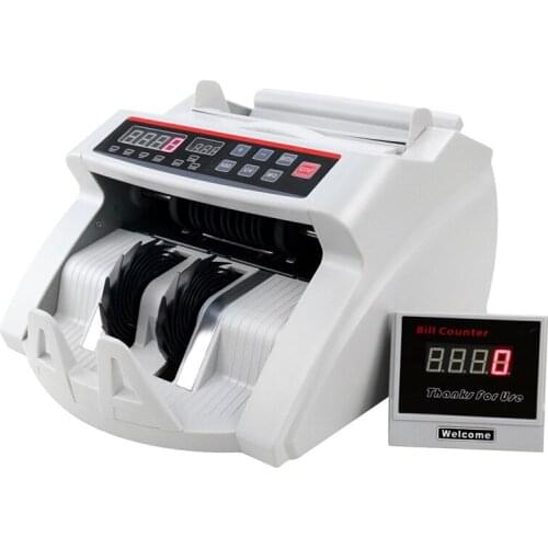 Money Bill Counter 1000 PCS/min 80W Currency Cash Counting Machine UV MG Counterfeit Detection with LED Display