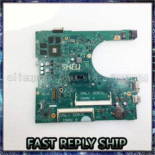 SHELI FOR DELL CN-042FX9 042FX9 42FX9 3458 laptop Motherboard with I5-5200U N15V-GM-S-A2 2g 100% tested good