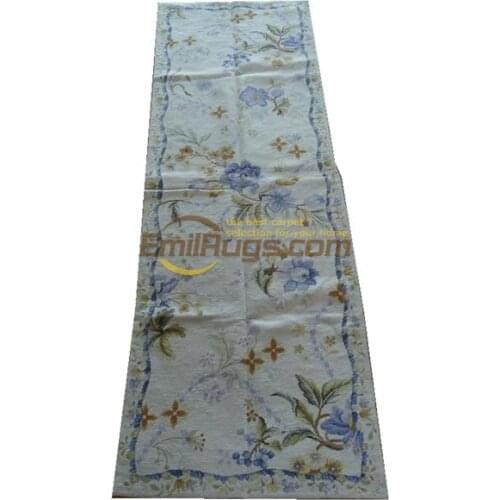 The Old European Needle-point runner Rug The Worn Country Home Chess Rug Handmade Needlepoint Knitted New Listing Folk Art