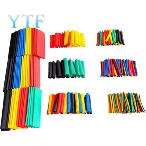 Heat shrinkable tube 328/140/127/530PCS heat shrinkable tube combination casing Electrical tape insulation shrinkage