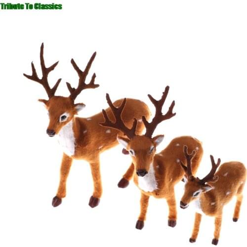 1pc Artificial Mini Deer Giraffe Fairy Garden Miniatures Moss Terrariums Resin Crafts Figurines Home Decoration