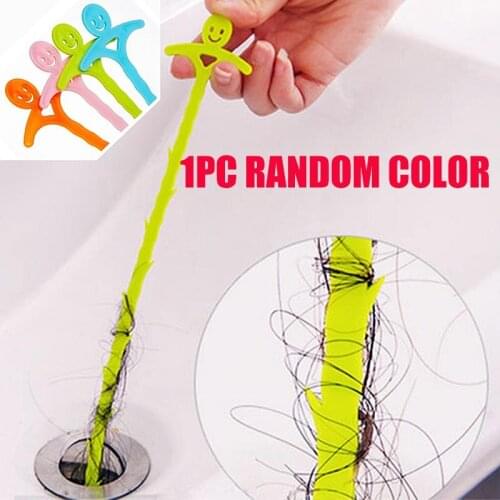 1pcs Sink Pipe Dredger Water Channel Drain Cleaner Hair Cleaning Hook Sewer Filter Anti Clogging Floor Wig Removal Clogs Tools