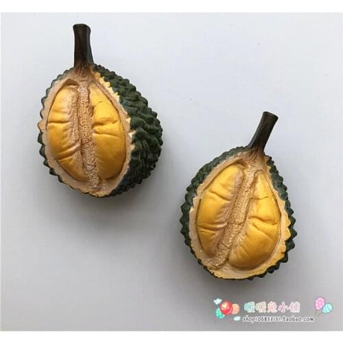 1pc Thailand touring durian fruit resin fridge with three dimensional magnetic stickers