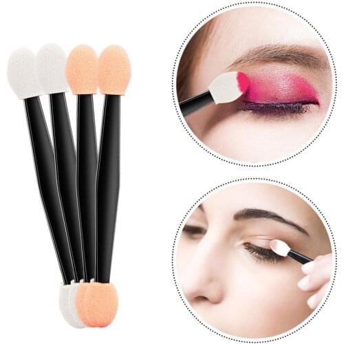 1000pcs Makeup Eyeshadow Brush Eyeliner Sponge Lip Brush Disposable Applicator Double Ended Cosmetics Makeup Brush for Women