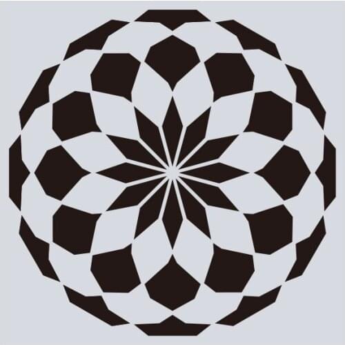 15*15 Layering Mandala Stencils for Diy scrapbook/photo album Decorative Embossing Painting Drawing stencil,home decor