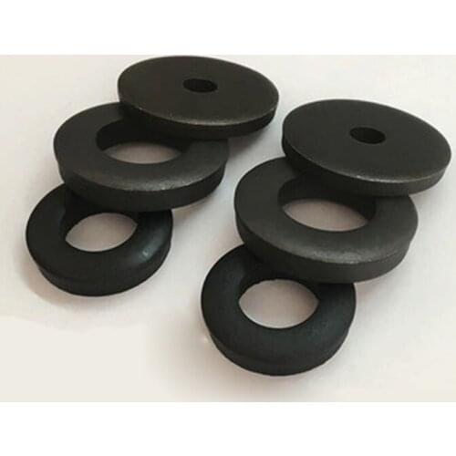 15PCS Round Gasket 1mm-3mm Thicken Screw Washer Flat Pad Black Gaskets M4 M5