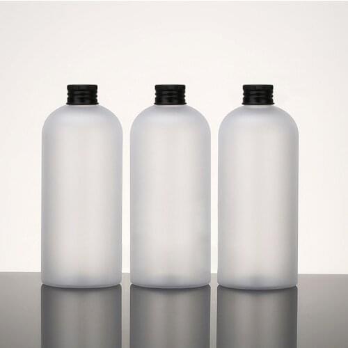 20pcs 330ml Empty Frosted Translucent Plastic PET Bottle Cosmetic Container Aluminum Cap Bottle Liquid Plug