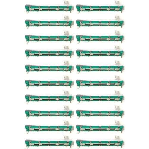 20 Pcs 75 MM Double B10K Original B10KX2 Behringer Pot Mixer Fader