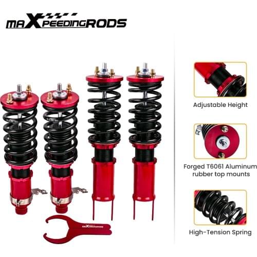 4PCS FULL front rear Adjustable Height Shocks Aborber Strut for Honda Civic 1996-2000 Coilover Suspension Kits