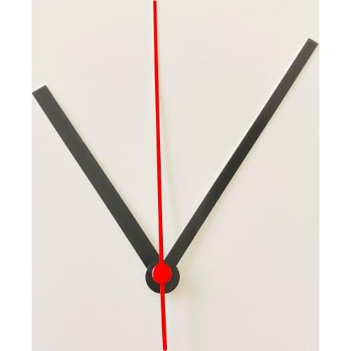 NEW 50Sets Metal Clock Arms DIY Mechanisms for Clocks with Red Second Hands Repair Parts