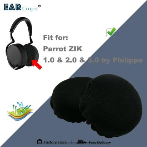 Earpads for Parrot ZIK 1.0 2.0 3.0 by Philippe Headphones Stretch Covers Sweat Absorption Washable Germproof Deodorizing