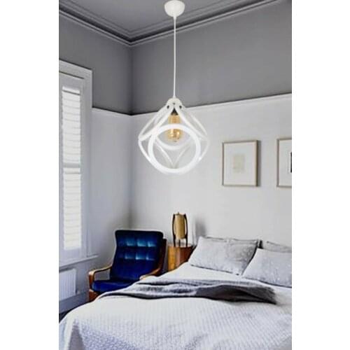 Çember küp beyaz oturma odası, yatak odası, salon, mutfak, yemek masası, cafeler, restoranlar için dekoratif ve şık görünüm sağl