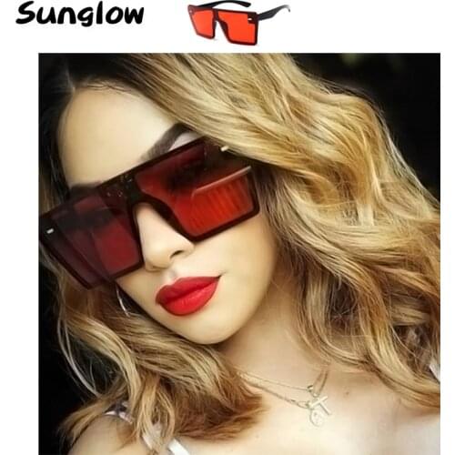 FUCHU Women's Sunglasses Transparent Glasses